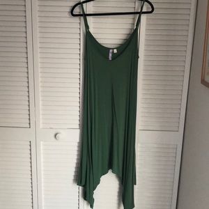 Green tank dress